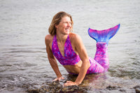 Pink Lady Mermaid Halterneck Bikini Top