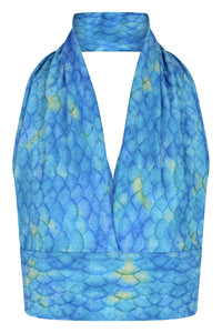Blue Lagoon Mermaid Halterneck Bikini Top