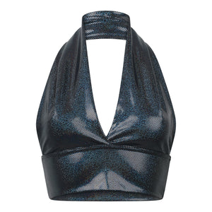 Midnight Moon Black Halterneck Bikini Top